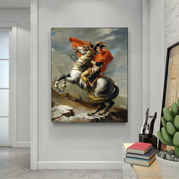 Картина маслом Картины на холсте Рыцарь на коне маслом в интерьер в интернет