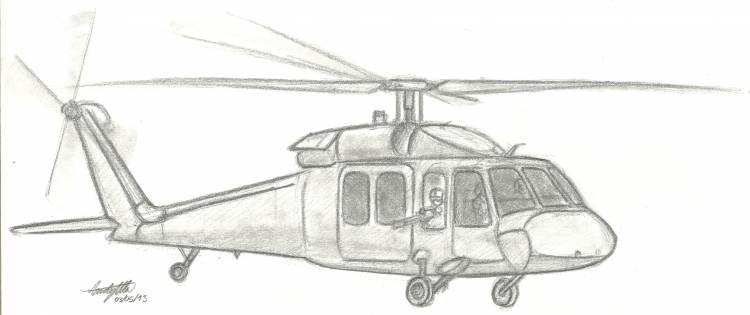 Вертолет простой рисунок