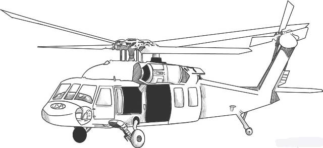 Как нарисовать вертолет карандашом поэтапно