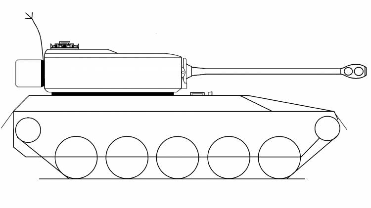 Легкие рисунки танков