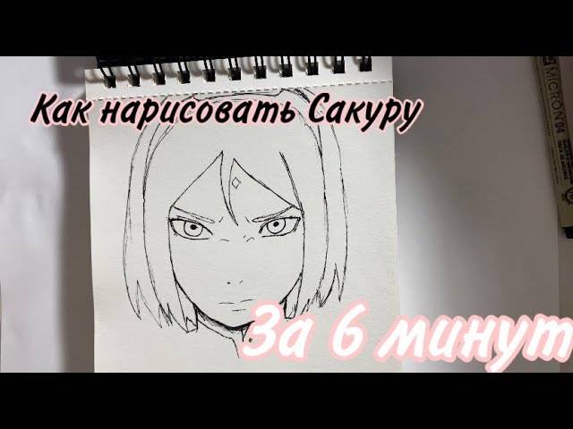 Как нарисовать Сакуру за