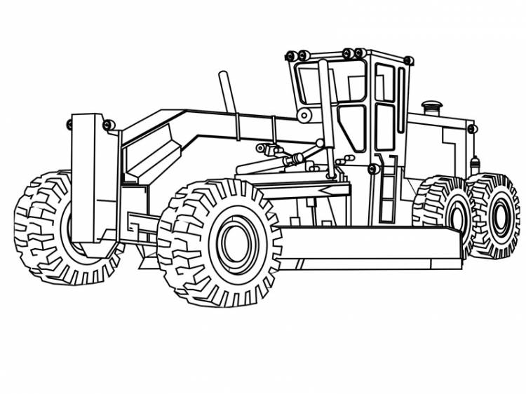 раскраски с сельхозтехникой для детей