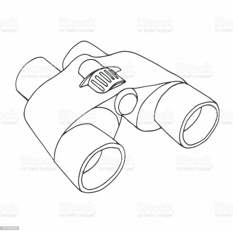 Бинокль рисунок для детей