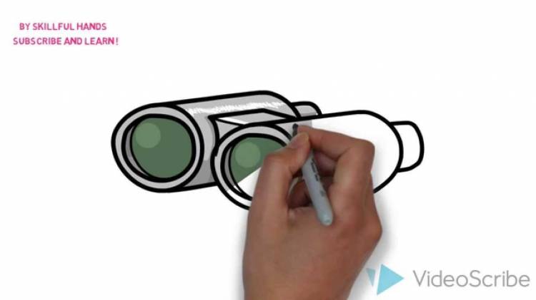 How to Draw a Binoculars