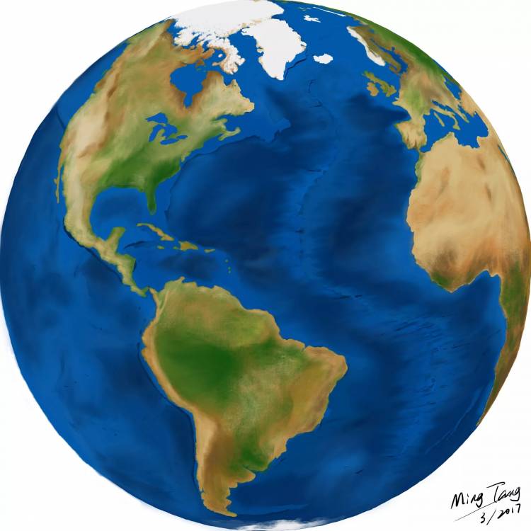Земной шар рисунок для детей