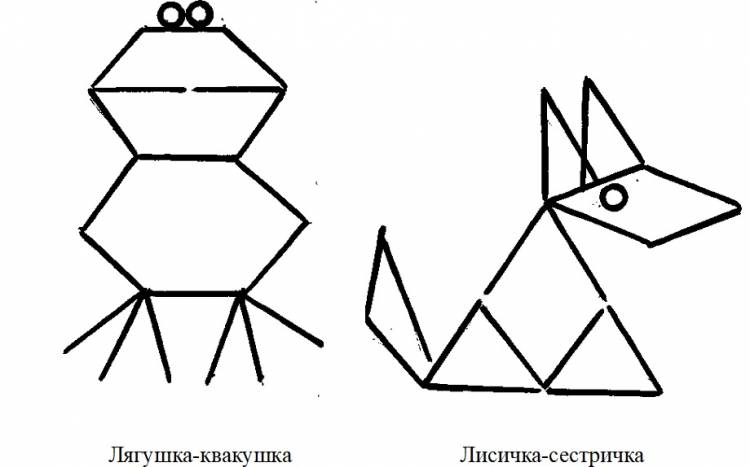 Конструирование из палочек по сказке «Теремок»