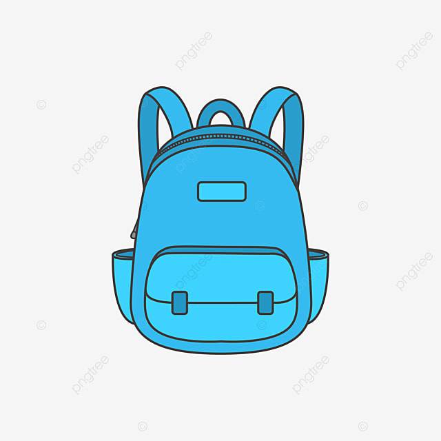 Мультяшный рисованной школьный рюкзак PNG , School Bag, Мультфильм, Синяя школьная сумка PNG картинки и пнг рисунок для бесплатной загрузки