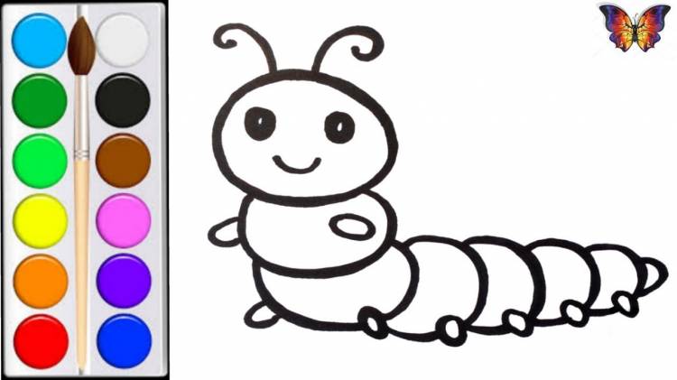 How to draw a Caterpillar