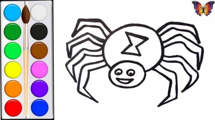 How to draw a spider