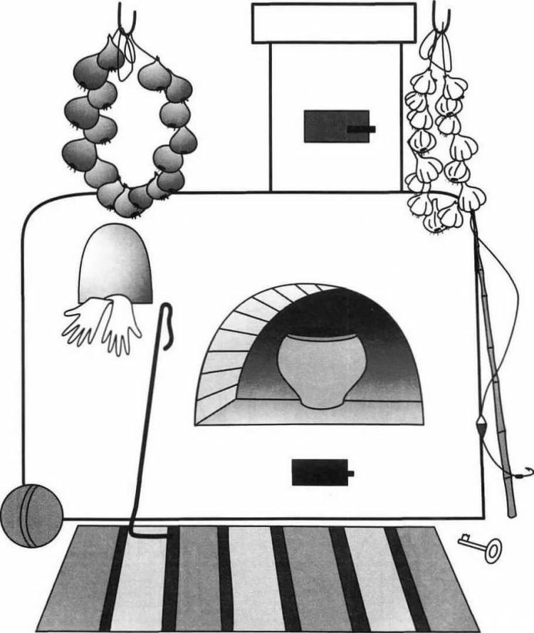 Русская печка рисунок для детей