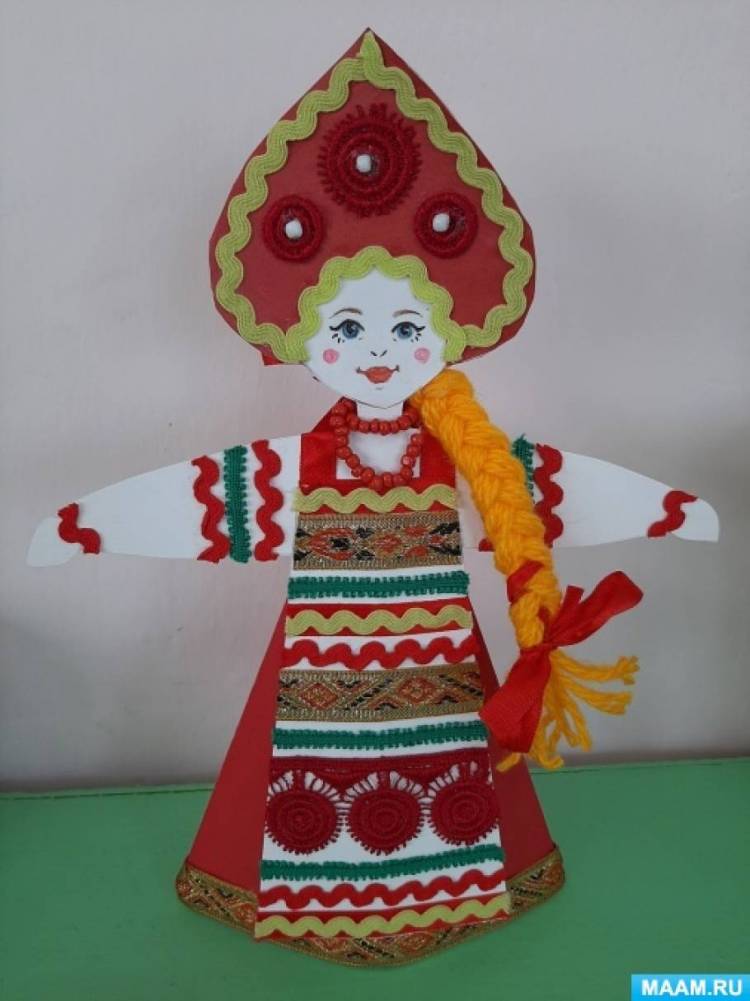 Мастер-класс по изготовлению куклы в народном костюме из бумаги 