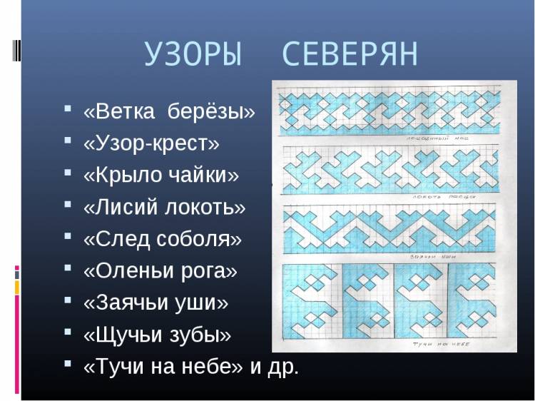 Презентация к уроку ИЗО на темуОрнаменты народов Севера