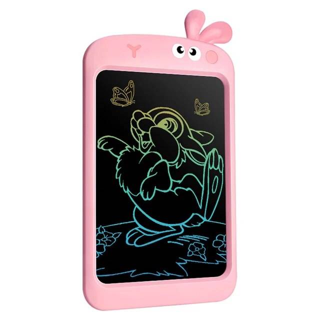 ЖК-дисплей планшет для письма милые красочные Экран рисунок Doodle плата зарядного устройства с стереть замок Функция для детей, для мальчиков, подарок для девочек