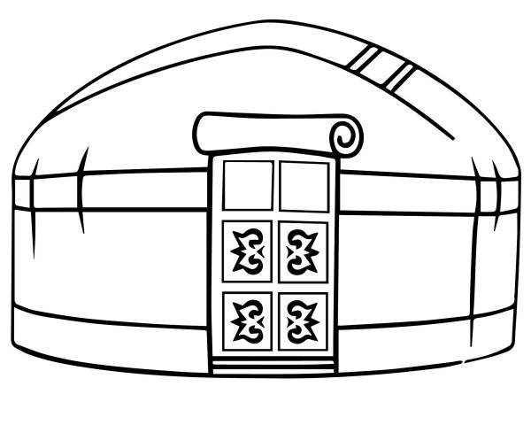 Идеи для срисовки юрта казахская 