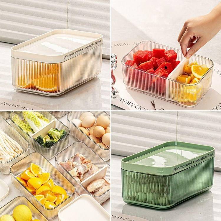 Fresh Keeping Fruit Bento Storage Box Large Capacity Sealed Lunch Box Drain Basket Household