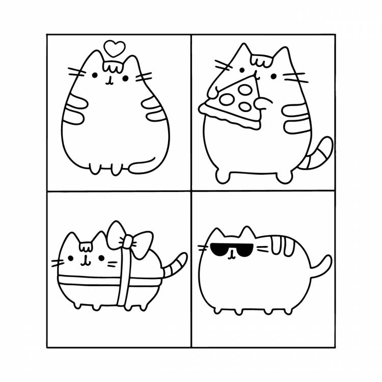 Раскраски Пушины (Pusheen)