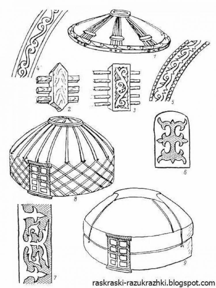 Юрта шаблон