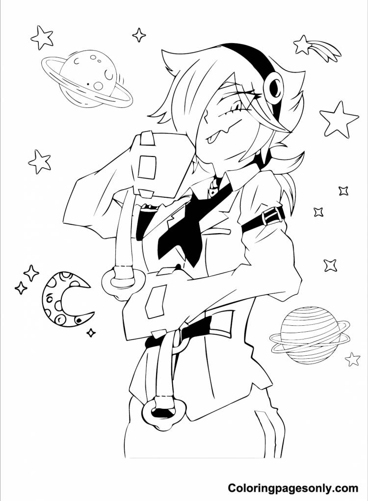 Colette Brawl Stars Sexy Coloring Page