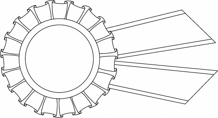 Раскраски Шаблон медаль 