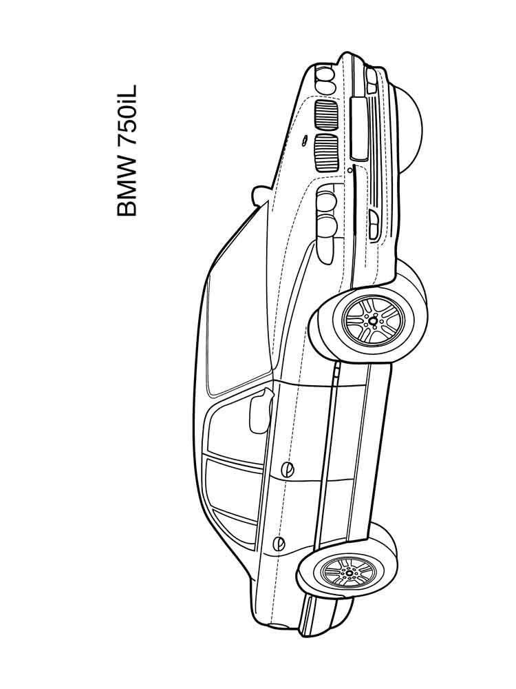 Раскраски машины БМВ