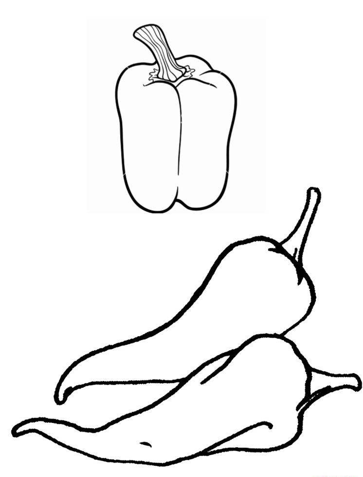 Раскраска Перец для детей распечатать и скачать бесплатно