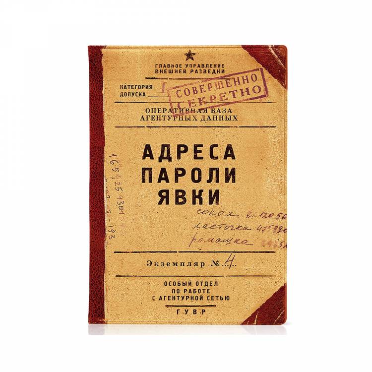 БЮРО НАХОДОК Обложка на паспорт Адреса, пароли, явки RN