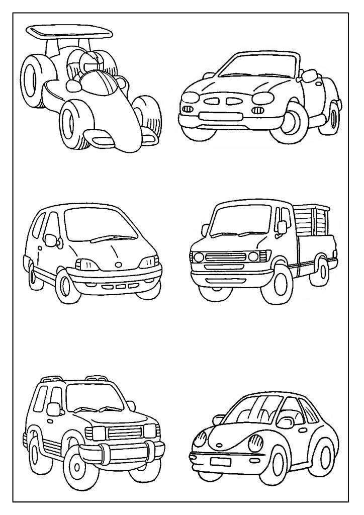 Раскраски Машины для мальчиков скачать и распечатать бесплатно