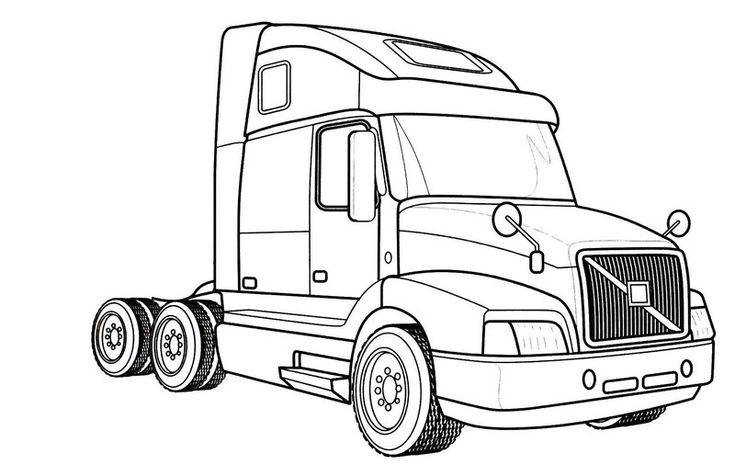Volvo Truck coloring page