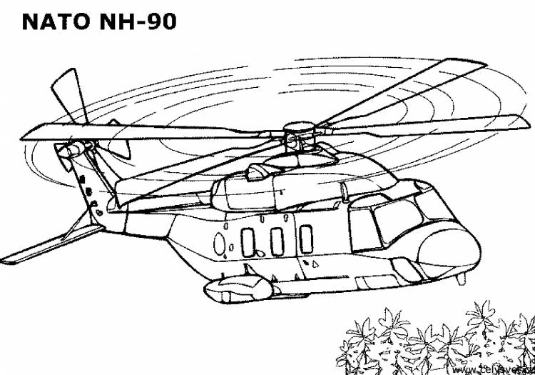 Вертолет нато вертолет небо Раскраски для детей мальчиков