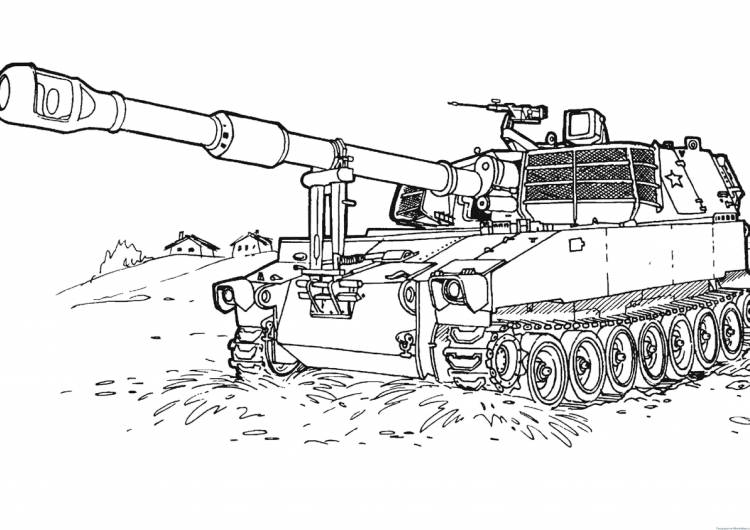 Раскраски танк, Страница