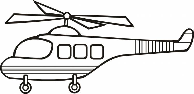 Раскраски вертолёт, Раскраска Вертолет для маленьких