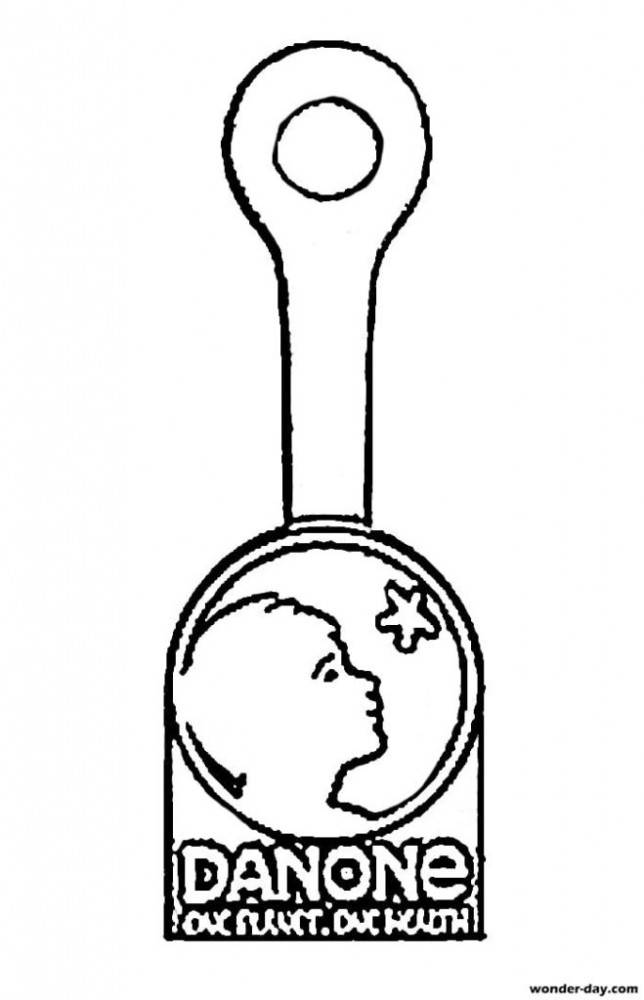 Раскраска Данон Раскраски скрепыши