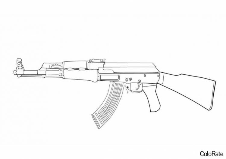 Раскраска AKR распечатать