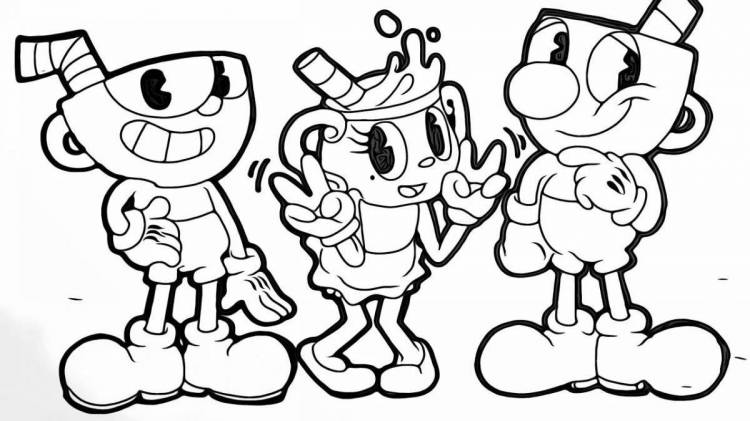 Раскраски Cuphead 