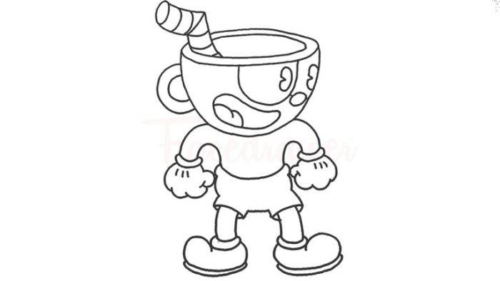 Как нарисовать Капхеда из игры Cuphead