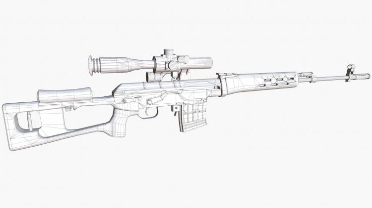 Снайперская винтовка рисунок