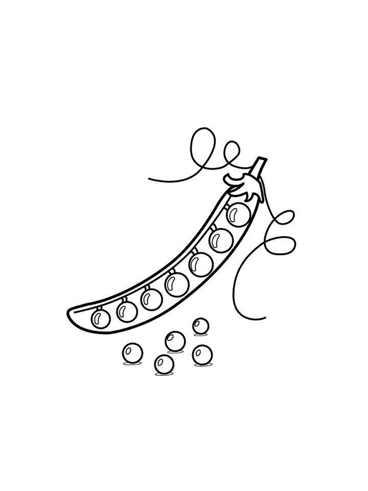 Раскраски Горох распечатать бесплатно в формате А