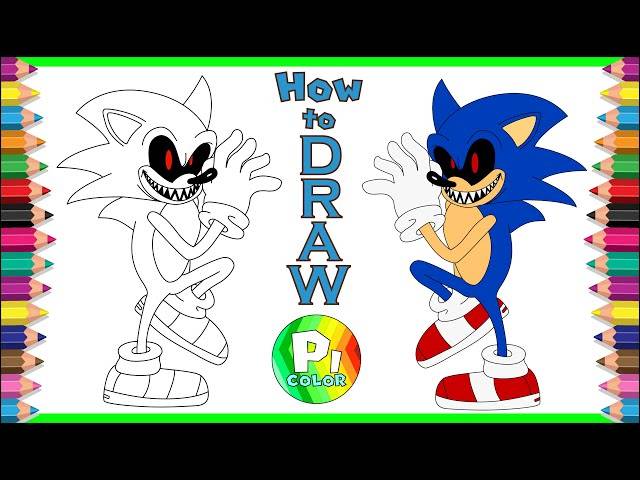 How to draw Sonic EXE