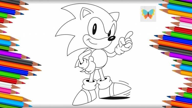 Как нарисовать Соника из мультика Sonic X