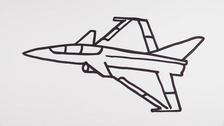 Рисунки для срисовки самолет