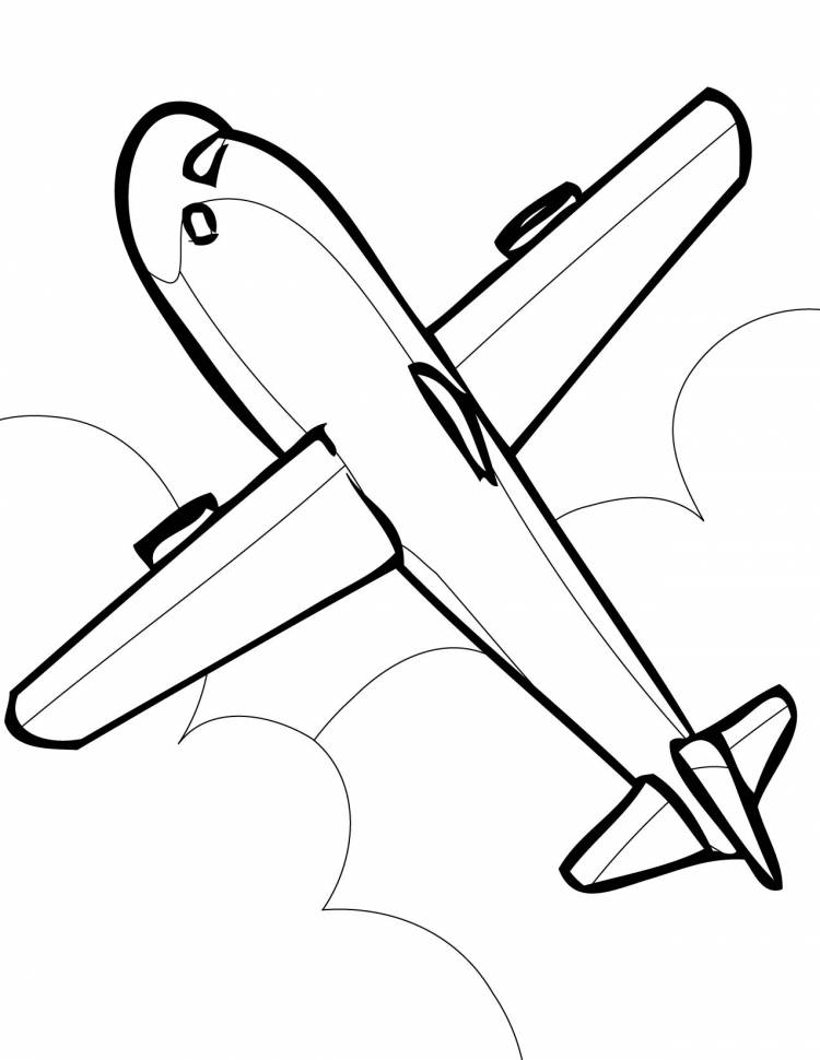 Картинки самолета для срисовки