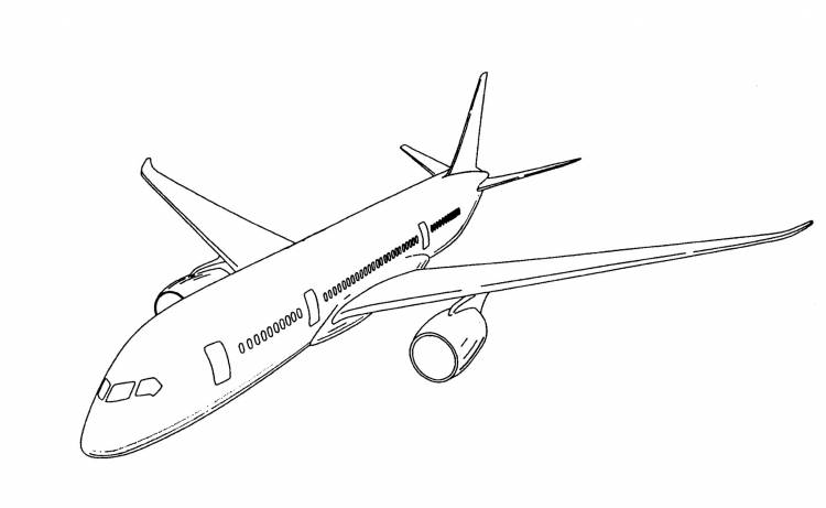 Самолет для срисовки