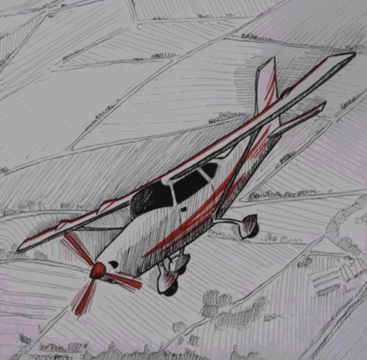 Как нарисовать самолет для начинающих