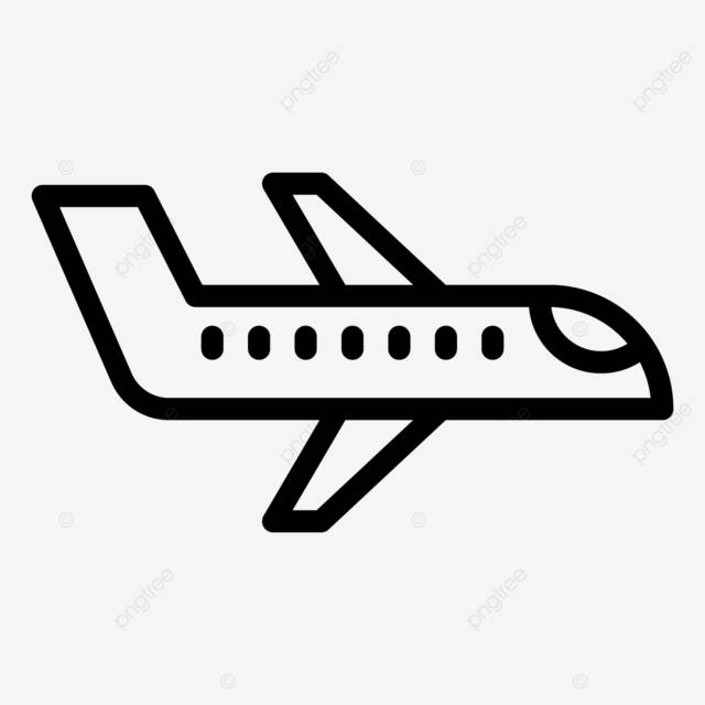иллюстрация дизайна векторной иконки самолета PNG , самолет, авиакомпания, транспорт PNG картинки и пнг рисунок для бесплатной загрузки