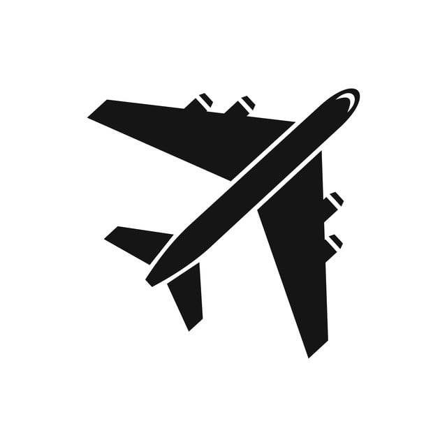 пассажирский авиалайнер значок простой стиль PNG , самолет здесь, значки стиля, простые иконки PNG картинки и пнг рисунок для бесплатной загрузки