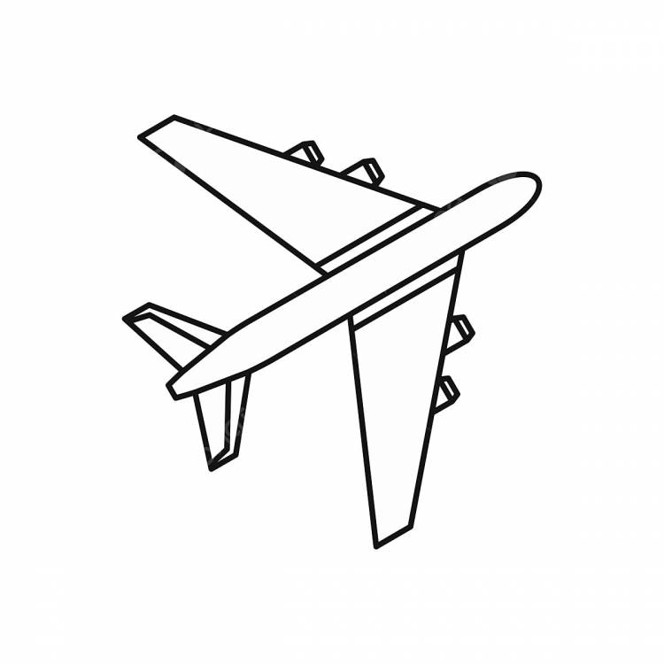пассажирский авиалайнер значок стиль контура PNG , самолет здесь, значки стиля, контурные иконки PNG картинки и пнг рисунок для бесплатной загрузки