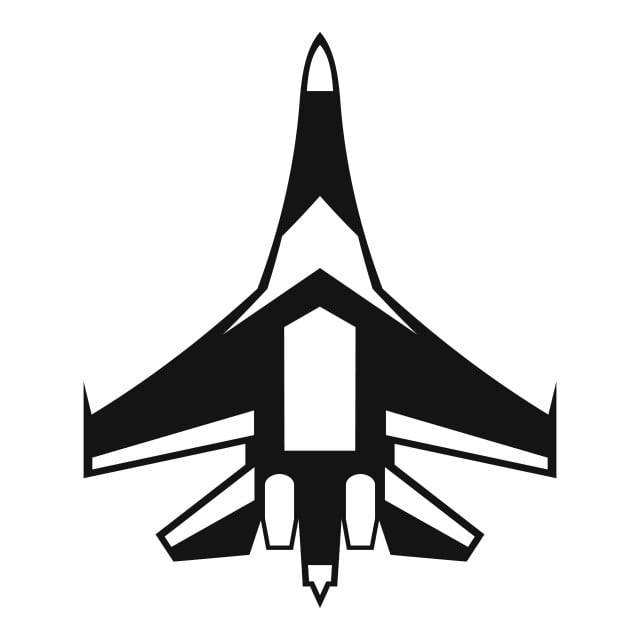 реактивный истребитель самолет значок простой стиль PNG , самолет здесь, плоские значки, значки стиля PNG картинки и пнг рисунок для бесплатной загрузки