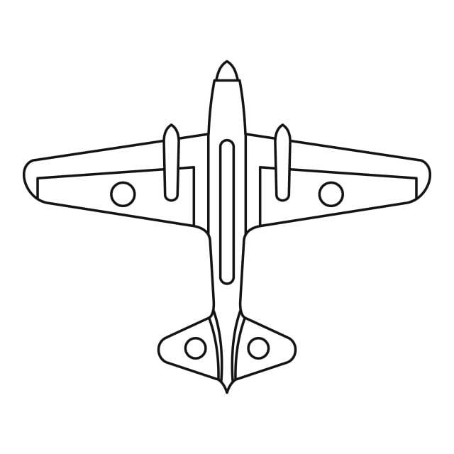 стиль контура значок военный самолет PNG , война, самолет, военные PNG картинки и пнг рисунок для бесплатной загрузки