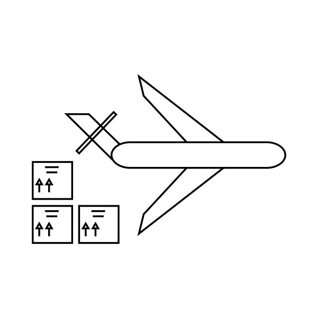 стиль контура значок грузовой самолет PNG , груз, самолет, икона PNG картинки и пнг рисунок для бесплатной загрузки