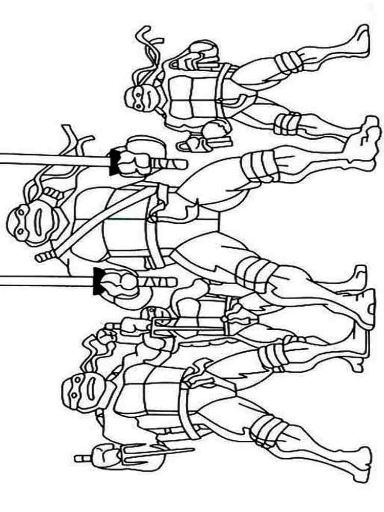 Раскраски Черепашки ниндзя